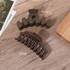 2/3/4Pcs Headwear Set Women Fashion Claw Clip Coffee Black Acrylic Large Hair Claw Korea For Girl Clip Barrette Hair Accessories - Wear and Wander