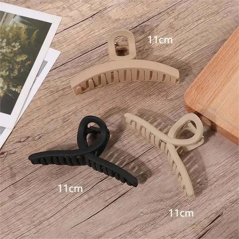 2/3/4Pcs Headwear Set Women Fashion Claw Clip Coffee Black Acrylic Large Hair Claw Korea For Girl Clip Barrette Hair Accessories - Wear and Wander
