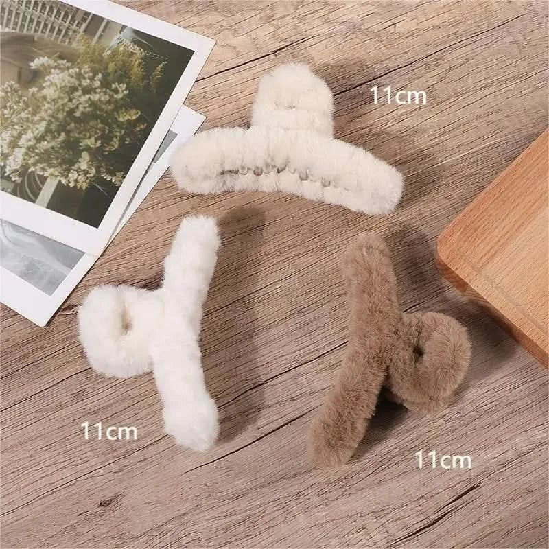 2/3/4Pcs Headwear Set Women Fashion Claw Clip Coffee Black Acrylic Large Hair Claw Korea For Girl Clip Barrette Hair Accessories - Wear and Wander