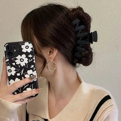 2/3/4Pcs Headwear Set Women Fashion Claw Clip Coffee Black Acrylic Large Hair Claw Korea For Girl Clip Barrette Hair Accessories - Wear and Wander
