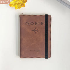 PU Leather Wallet Travel Passport Purse Card Male Travel Accessories Hand Carry Passport Business Cards Holder Wallet