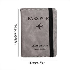 PU Leather Wallet Travel Passport Purse Card Male Travel Accessories Hand Carry Passport Business Cards Holder Wallet