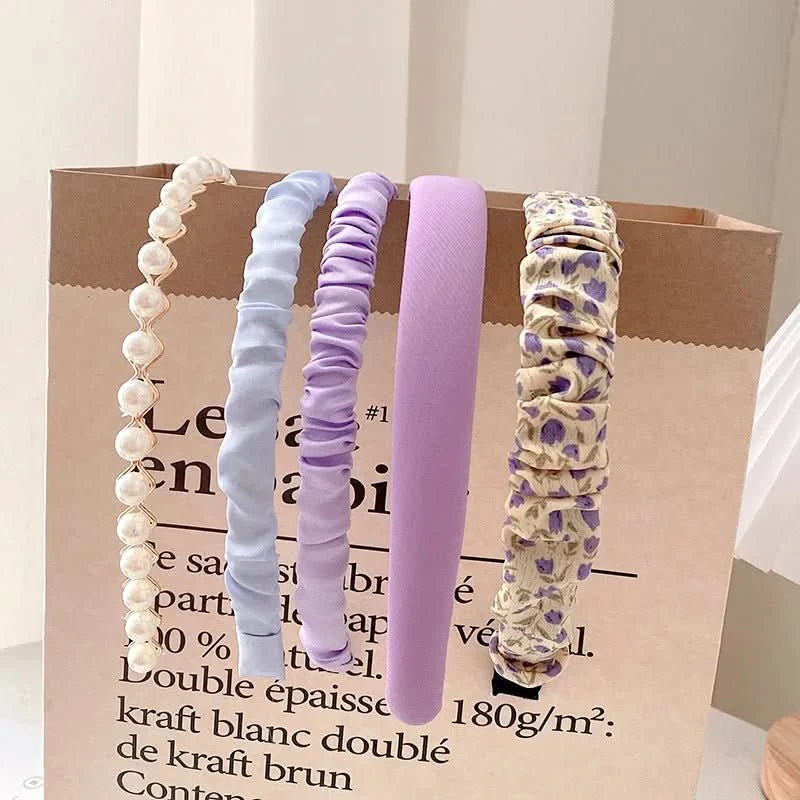 5pcs Set Fashion Women Cloth Hair Bands Headdress Headband Girls Hairband Female Hair Accessories Headwear - Wear and Wander