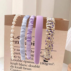 5pcs Set Fashion Women Cloth Hair Bands Headdress Headband Girls Hairband Female Hair Accessories Headwear - Wear and Wander