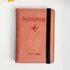 Women Men RFID Vintage Business Passport Covers Holder Multi-Function ID Bank Card PU Leather Wallet Case Travel Accessories