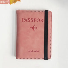 PU Leather Wallet Travel Passport Purse Card Male Travel Accessories Hand Carry Passport Business Cards Holder Wallet