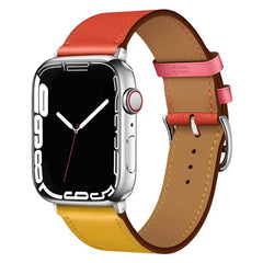 Leather strap For Apple watch band 44mm 45mm 41mm 40mm watchbands Loop bracelet for iWatch ultra 2 49mm series 10 9 8 7 6 5 4 SE