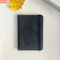 PU Leather Wallet Travel Passport Purse Card Male Travel Accessories Hand Carry Passport Business Cards Holder Wallet