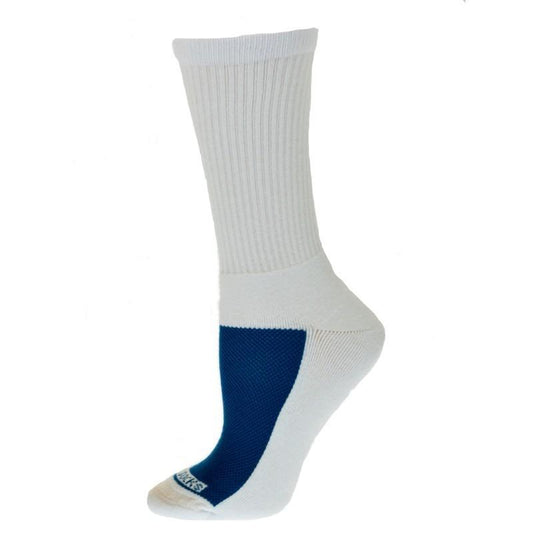 Cotton Crew Mesh Top Cushioned Sole Performance Socks