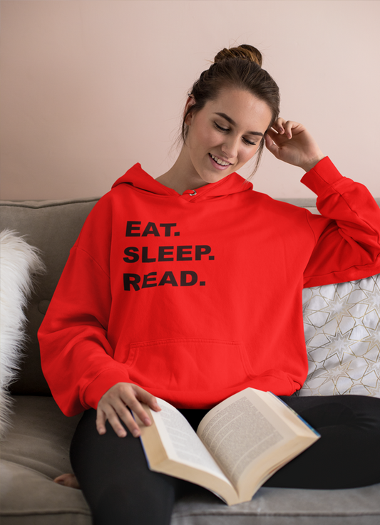 Sudadera con capucha Eat Sleep Read 