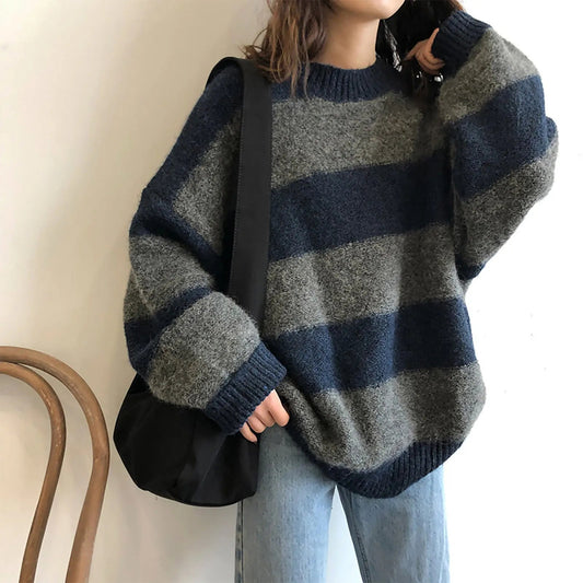 Oversized Striped Sweater