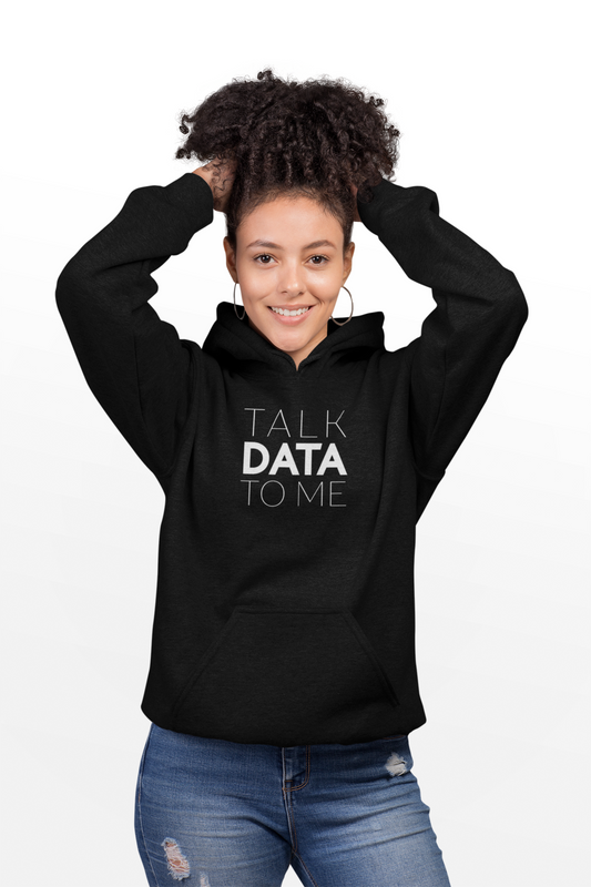 Sudadera con capucha Talk Data To Me para mujer 