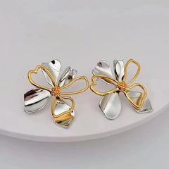 New Trendy Stainless Steel Butterfly Stud Earring Charm 18K Gold Plated High Quality Statement Waterproof Jewelry Gift
