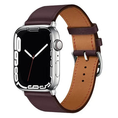 Leather strap For Apple watch band 44mm 45mm 41mm 40mm watchbands Loop bracelet for iWatch ultra 2 49mm series 10 9 8 7 6 5 4 SE