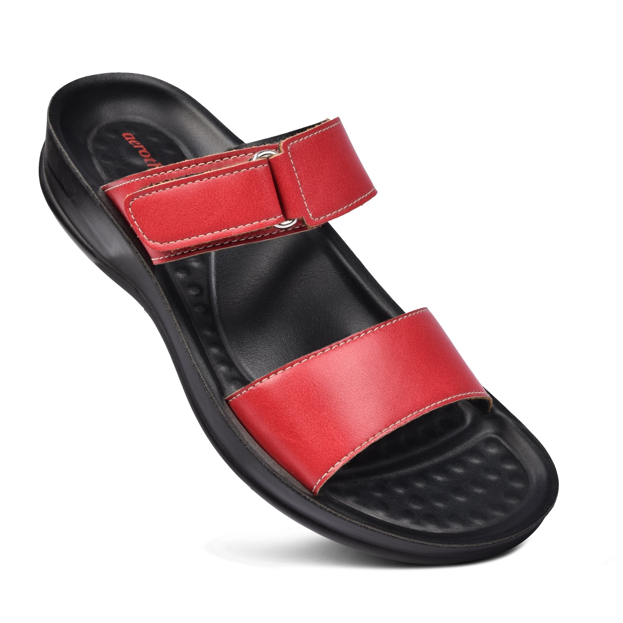 Aerothotic Rustic Women's Velcro Strap Slide Sandals - Wear and Wander