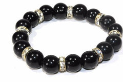 Agate & Pave Charms Yoga Bracelet - Wear and Wander