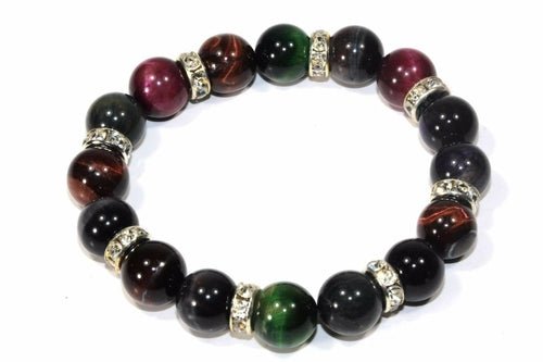 Agate & Pave Charms Yoga Bracelet - Wear and Wander