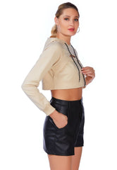All Relaxed Front Slit Cropped Hoodie - Wear and Wander
