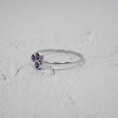 Amethyst Cluster Sterling Silver Ring - Wear and Wander