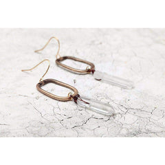 Antique Quartz Drop Earrings - Wear and Wander