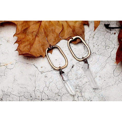 Antique Quartz Drop Earrings - Wear and Wander