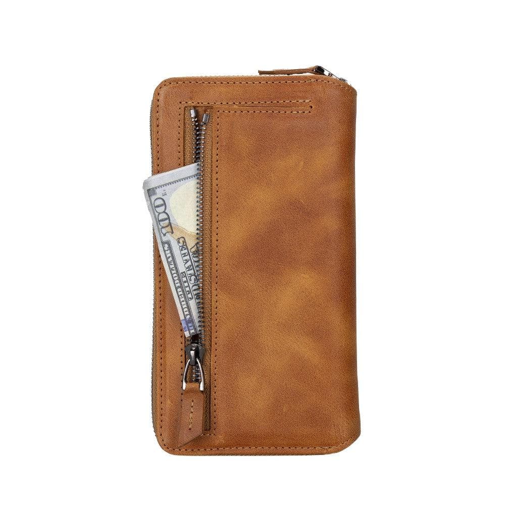 Apple iPhone 14 Series Detachable and Zipper Leather Wallet Case - PMW - Wear and Wander