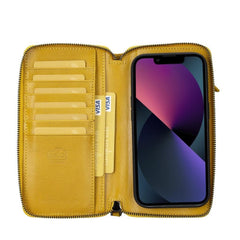 Apple iPhone 14 Series Detachable and Zipper Leather Wallet Case - PMW - Wear and Wander