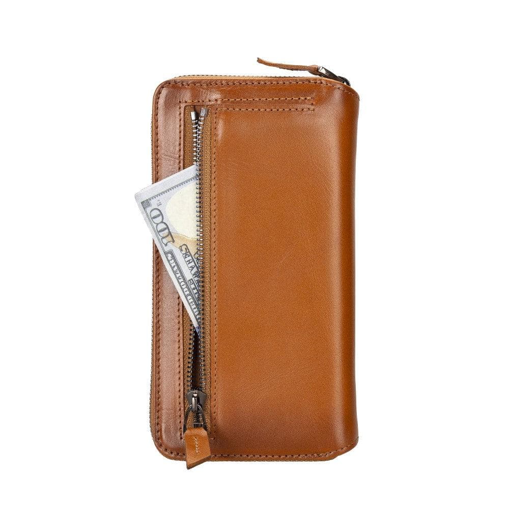 Apple iPhone 14 Series Detachable and Zipper Leather Wallet Case - PMW - Wear and Wander