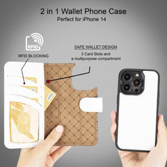 Apple iPhone 14 Series Detachable Leather Wallet Case Colorful - MW - Wear and Wander