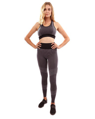 Arleta Seamless Leggings & Sports Bra Set - Black - Wear and Wander