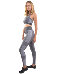 Arleta Seamless Leggings & Sports Bra Set - Grey - Wear and Wander