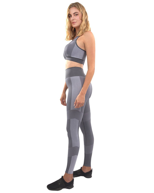 Arleta Seamless Leggings & Sports Bra Set - Grey - Wear and Wander