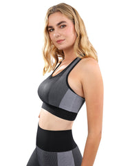 Arleta Seamless Sports Bra - Black - Wear and Wander