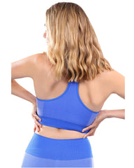 Arleta Seamless Sports Bra - Blue - Wear and Wander