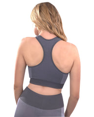 Arleta Seamless Sports Bra - Grey - Wear and Wander