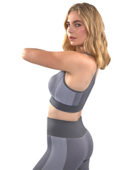 Arleta Seamless Sports Bra - Grey - Wear and Wander