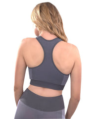 Arleta Seamless Sports Bra - Grey - Wear and Wander