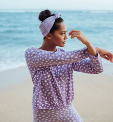 ARNOLDI Organic Cotton Sweatshirt, in Lilac Purple - Wear and Wander