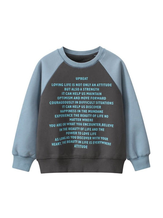 Arrival Unisex Letters Print Crew Neck Long Sleeves Thick Sweatshirt - Wear and Wander