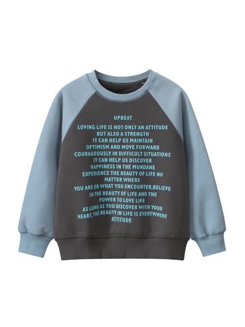 Arrival Unisex Letters Print Crew Neck Long Sleeves Thick Sweatshirt - Wear and Wander