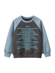 Arrival Unisex Letters Print Crew Neck Long Sleeves Thick Sweatshirt - Wear and Wander