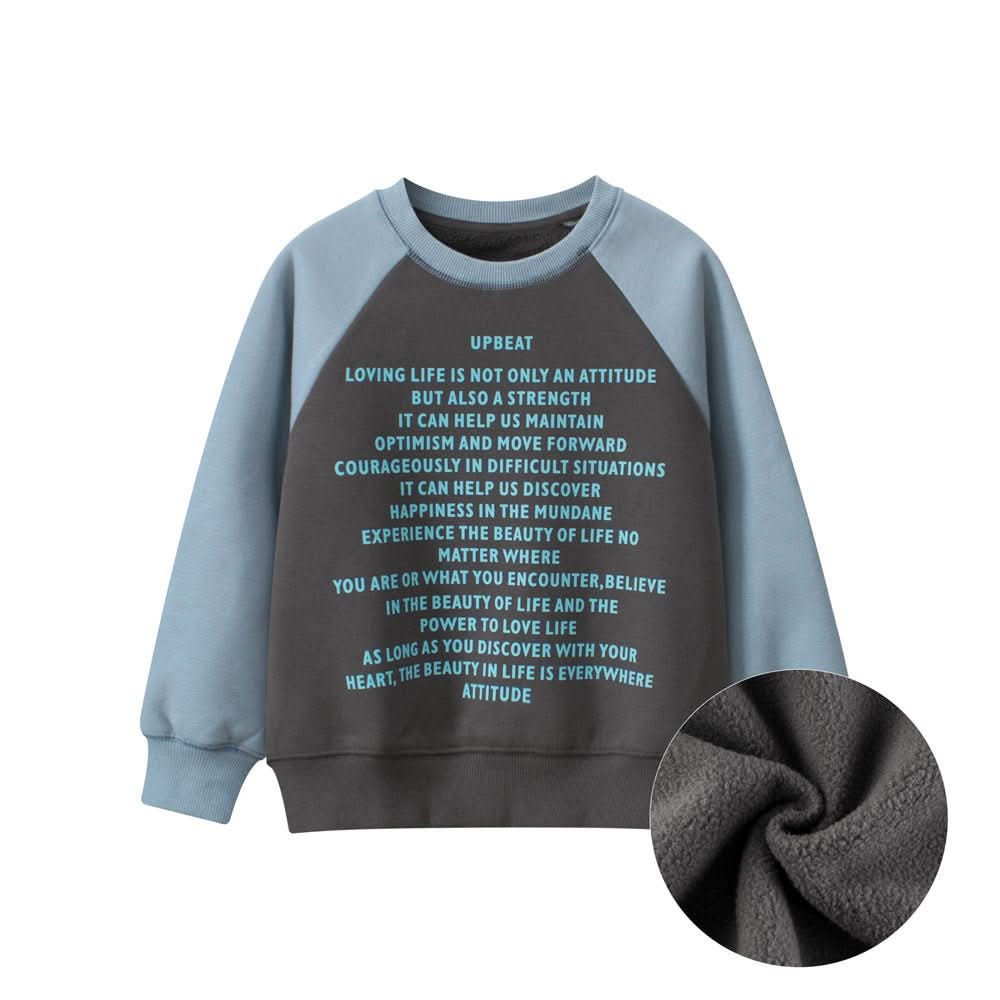 Arrival Unisex Letters Print Crew Neck Long Sleeves Thick Sweatshirt - Wear and Wander