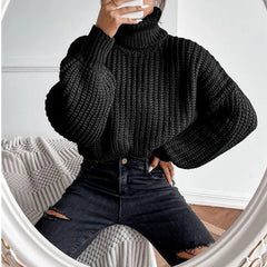 Autumn And Winter Fashion Fall Shoulder Long Sleeve Knitted Loose Pull - Wear and Wander