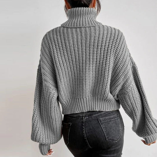 Autumn And Winter Fashion Fall Shoulder Long Sleeve Knitted Loose Pull - Wear and Wander