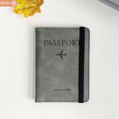 PU Leather Wallet Travel Passport Purse Card Male Travel Accessories Hand Carry Passport Business Cards Holder Wallet