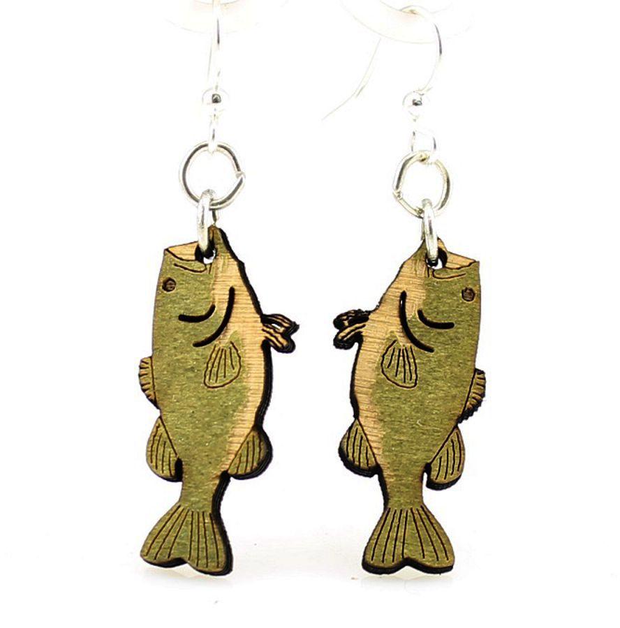 Bass Fish Earrings # 1188 - Wear and Wander