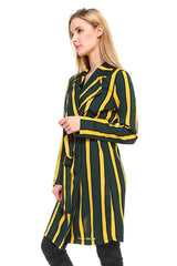 Multi Stripe Long Blazer