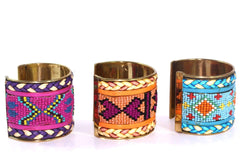 Beaded Cuff Bangles - Wear and Wander