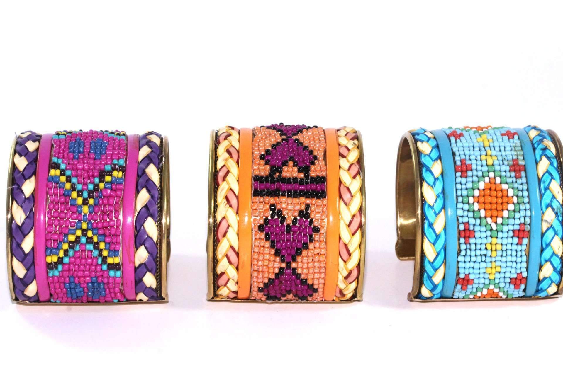 Beaded Cuff Bangles - Wear and Wander