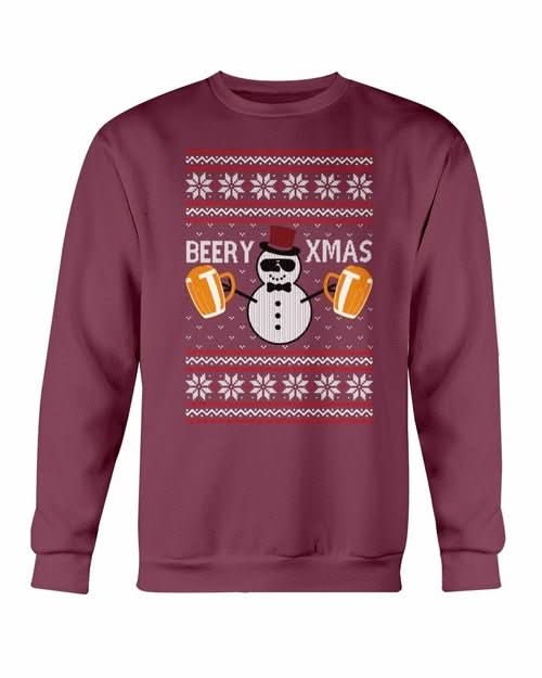 Beer for Christmas Sweatshirt - Wear and Wander